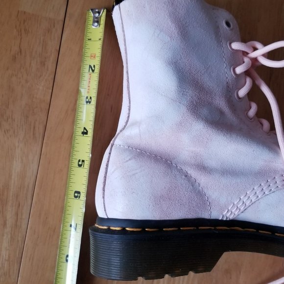 Dr. Martens Pascal Tie Dye Printed Suede Leather Ankle Boots - Picture 11 of 13